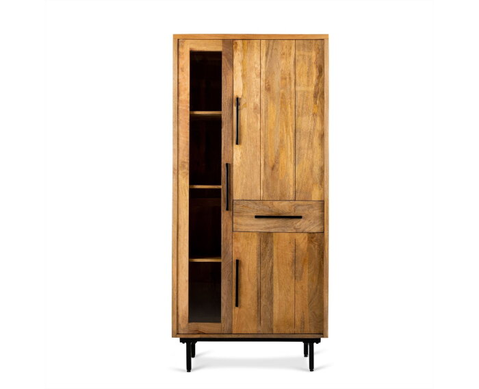Kabinetkast Jayden Mangohout | 190x85x40 cm