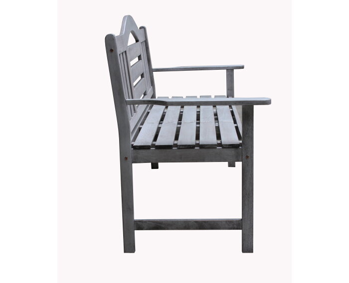 Tuinbank Nevada met verstelbaar tafeltje 150 cm - Grijs