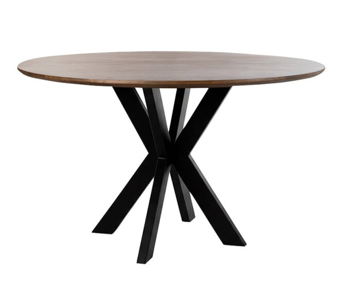 Eetkamertafel Ø120, Mango Brown Walnut - Tokio Table Collection