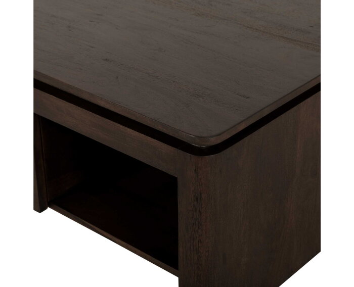 Vierkante Salontafel Dallas Bruin Mangohout 80 cm