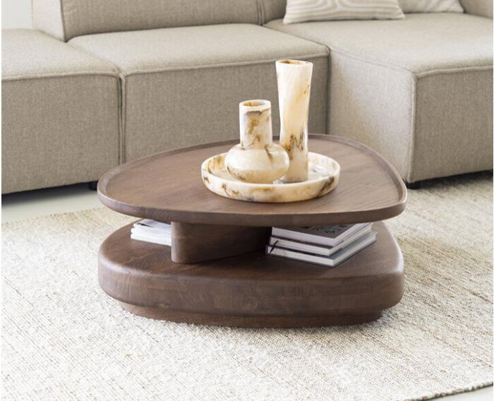 Salontafel Nino 80x80cm - bruin | Eleonora