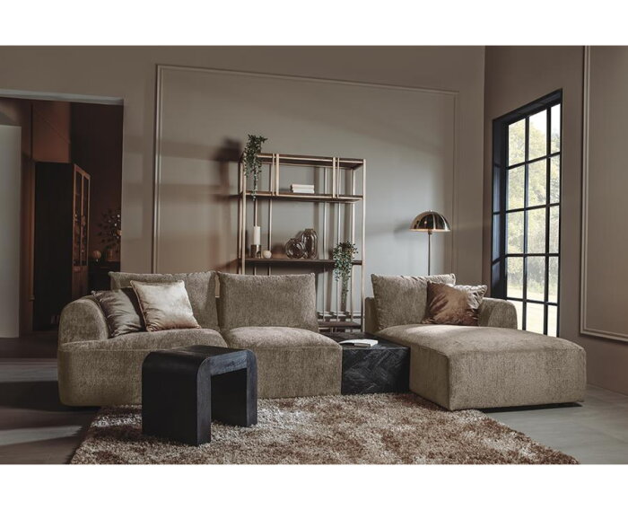 Canterbury 2 5-AL + Chaise R - Mona 120 Taupe