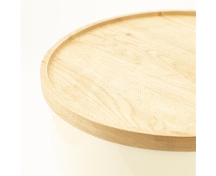Side table Tondo 37x37cm - beige | BY-BOO