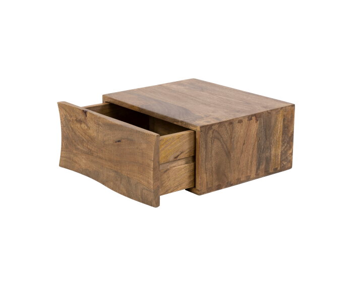 Nachtkastje Ocean zwevend 1L - Massief mango zand