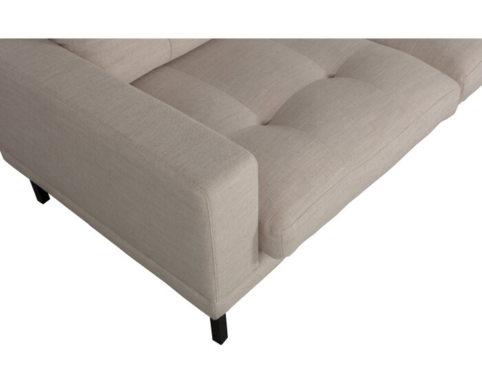 River Chaise Longue Padded Rechts Naturel - WOOOD