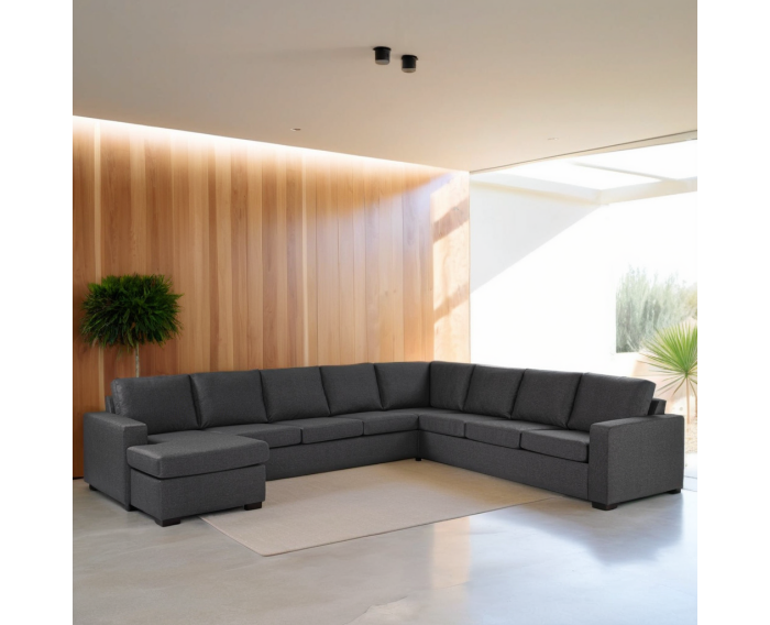 7 seater sofa CL L+R, fabric Inari 94, I230 antracite