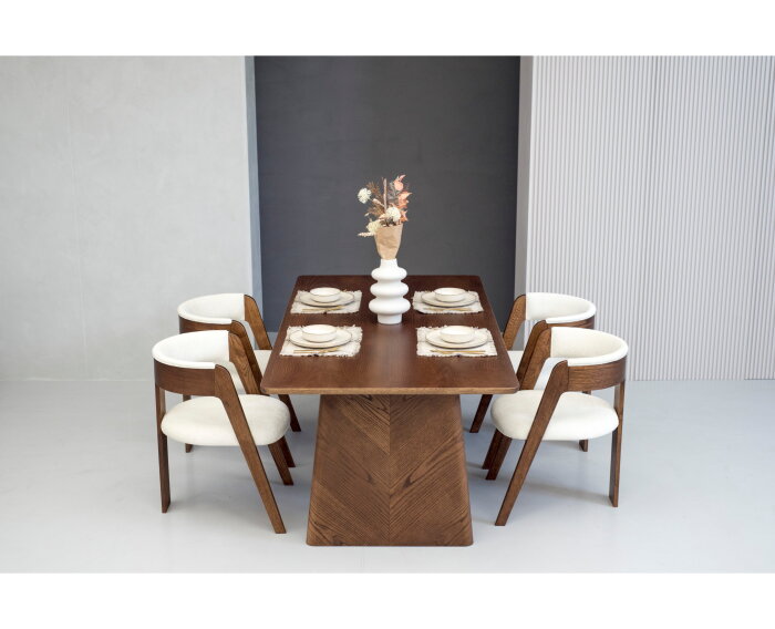 Eettafel Santino eiken 240x100 cm - Bruin | Meubelplaats