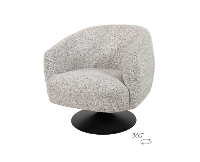 Draaifauteuil Louis 360 - Puente - Ecru 06 - Star Collection