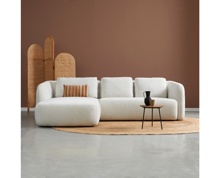 Hoekbank CLOUD met chaise longue links - Beige