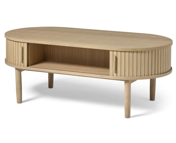 Salontafel Meta ovaal eikenhyout 60x120 cm