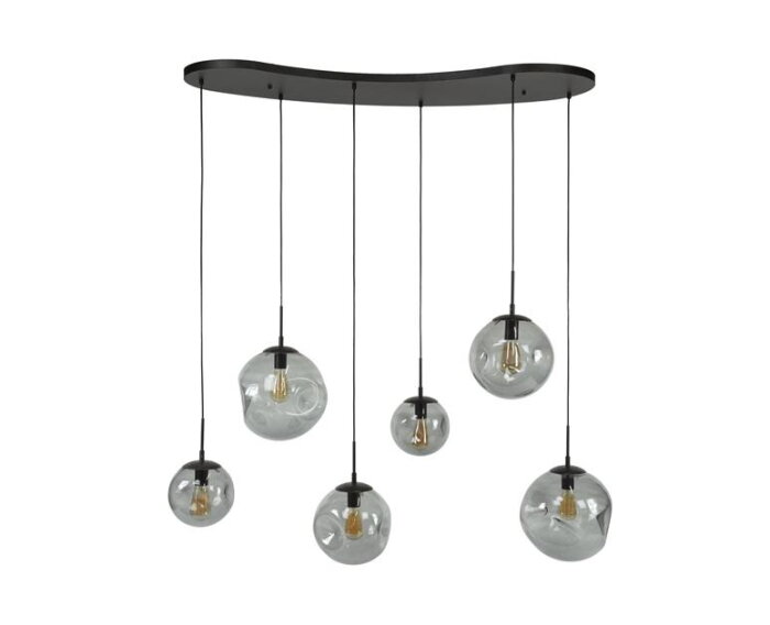 Hanglamp 6L Stellar black series - Artic zwart
