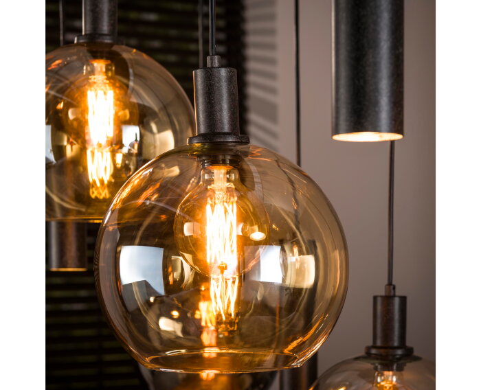 Hanglamp Sfera Tricolore 5+4L - Artic zwart