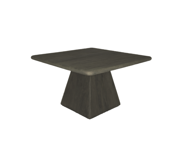 Eettafel Asti vierkant mangohout 130x130 cm - Olijfbruin