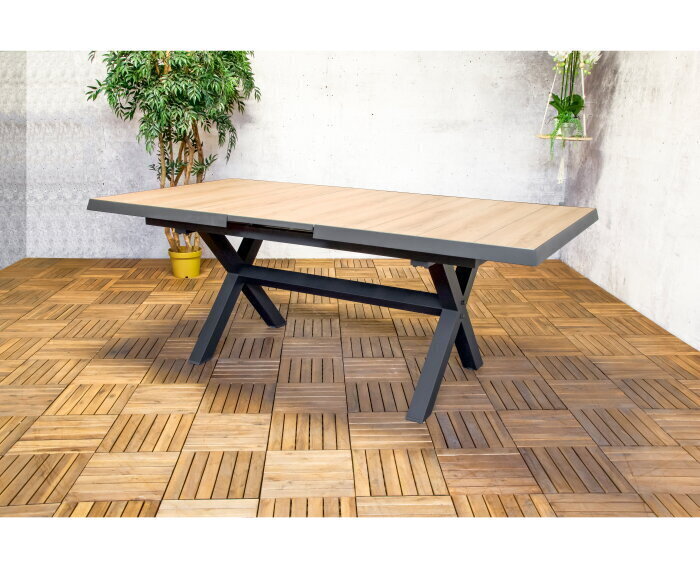Uitschuifbare Tuintafel Monaco 167/207cm - Antraciet