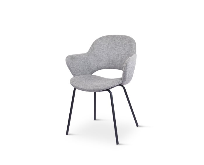 ROWLEY ARMCHAIR GREY FABRIC