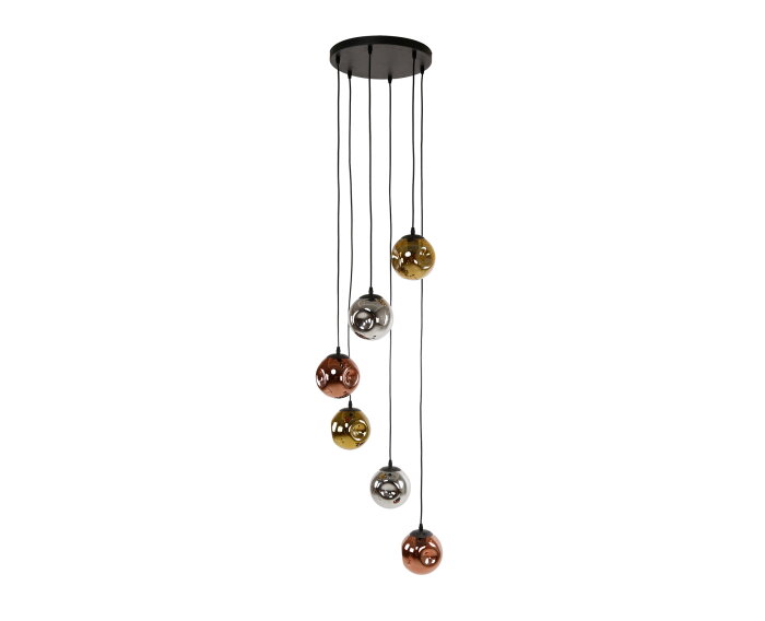Hanglamp 6L stellar - Artic zwart