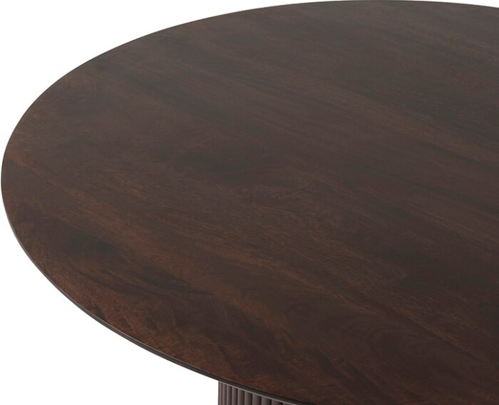 Eettafel Congo Rond 140cm Mangohout - Walnoot