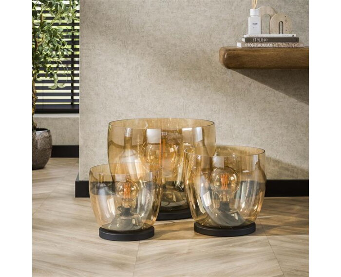 Vloerlamp UP XL - Amber color glas