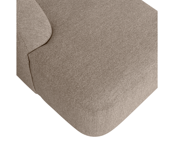 Hoekbank 'Sloping' U-vorm - Naturel Melange | BePureHome