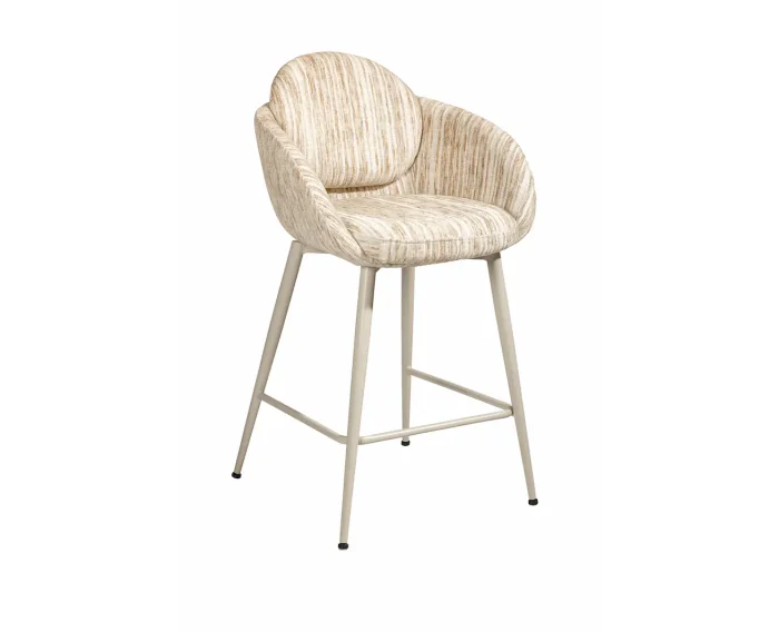 Barstoel Nice draaibaar Jupiter zwart - Be Handsome beige 170 - 65 cm