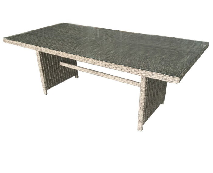 TOULOUSE DINING SET / SANDED BROWN - ROYAL RIBBON GREY