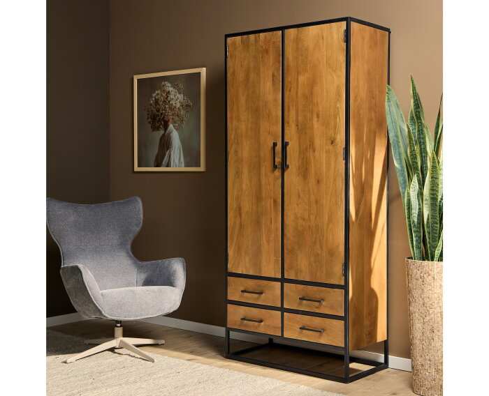 Kabinetkast Denver | Mango Metaal | 90 cm