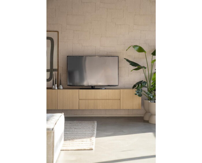 TV meubel Thomas eikenhout 210cm - naturel | Eleonora