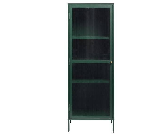 Vitrinekast Bronco tower 160 cm - Groen