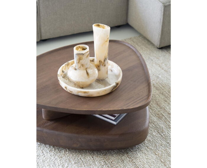 Salontafel Nino 80x80cm - bruin | Eleonora