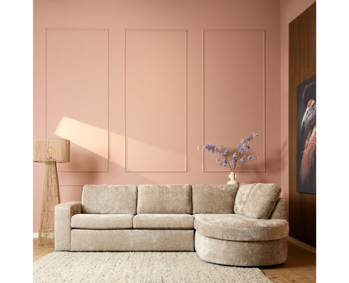 MySofa Hoekbank Alma | Beige | Divan Links + 2,5 zits | 5 jaar garantie