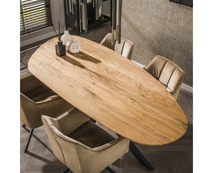 Eetkamertafel 215 shaped - Massief acacia naturel