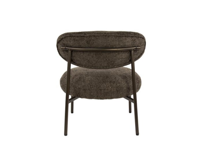 Fauteuil round - Tissee cargo bruin