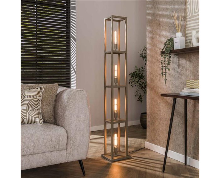Vloerlamp 4L Quadra - Beige