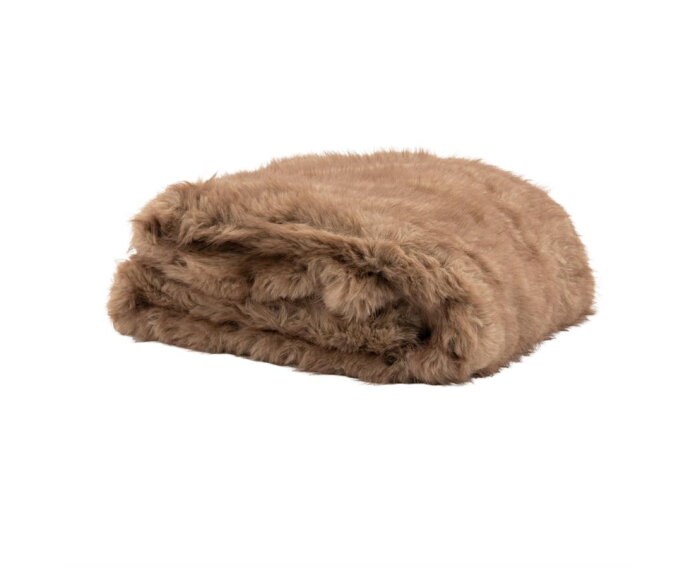 Plaid Foxy Fox 170x130cm - light brown | BY-BOO