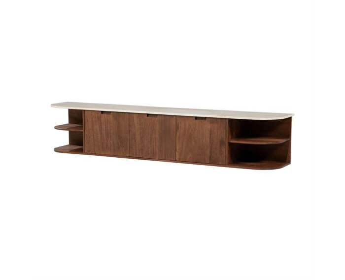 TV meubel Vigo 200x38cm - bruin | Eleonora