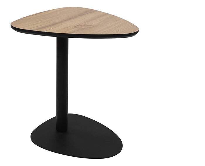 Graziano laptoptafel - organisch - Laag 50 - leg black - Unlimited Laminate Collection