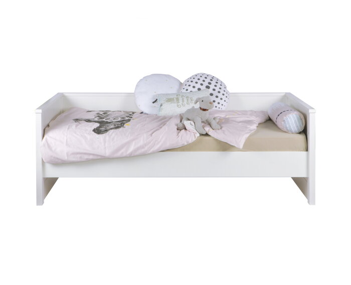 Jade Bedbank Wit Ongeborsteld (excl Lade) [fsc] - WOOOD