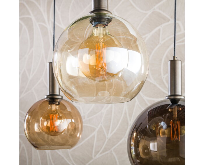 Hanglamp Moka 4+3L - Multi bruin