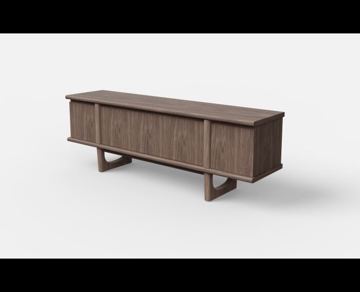 Tv meubel FLOW eikenhout 180 cm - Espresso