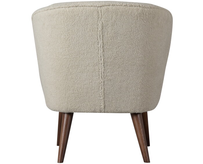 Sara Fauteuil Teddy Off White - WOOOD