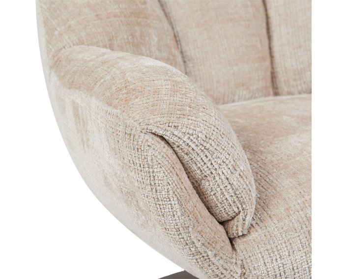 Force coffeechair 360&deg; + footstool - Cremona 14 beige