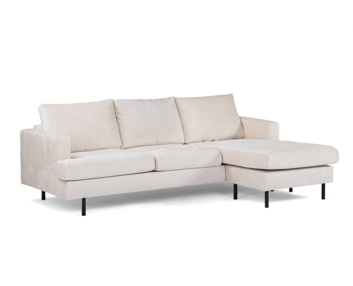 3 seater sofa CL L+R, fabric Loris 01, L720 champagne