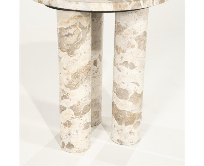 Side table Marmo 40x40cm - beige | BY-BOO