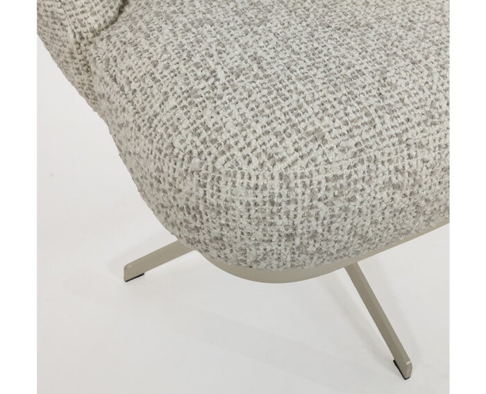 JLo eetkamerstoel - beige draaipoot 360 - Cuzco - Fog 3 - Star Collection