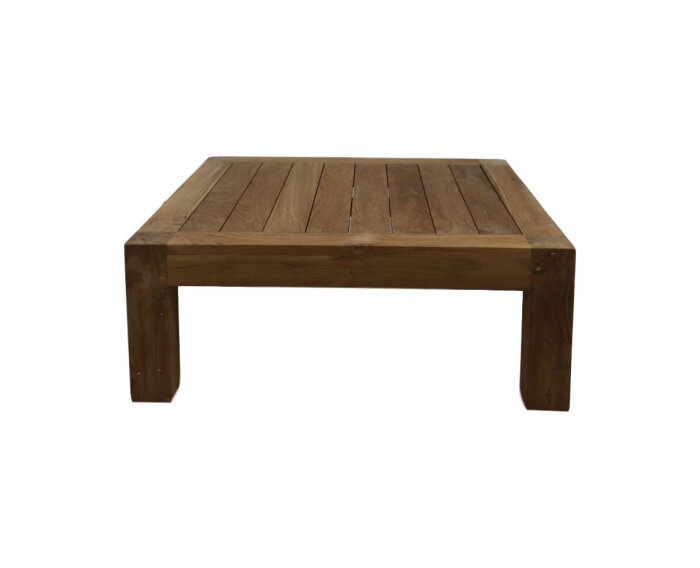 Lounge tuintafel Aruba - 80x80x30 - Naturel - teak