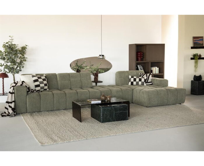 Coffee table Ripple 110x55cm - bruin | BY-BOO