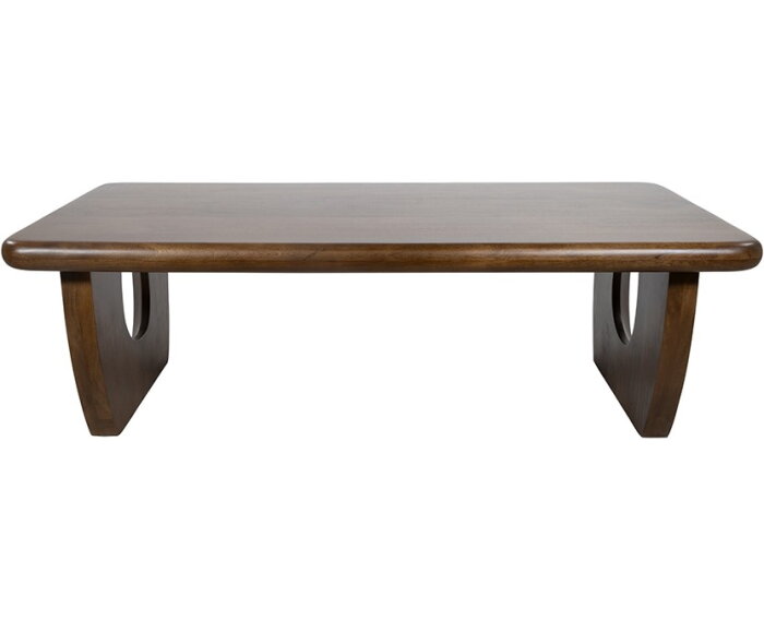 Salontafel Handai mangohout 130x70x40 cm - Walnoot bruin - Japandi
