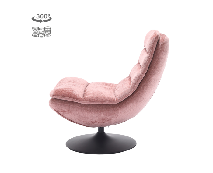 Fauteuil Marano draaibaar Harmony 63 - peachy pink