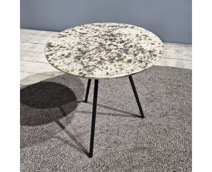 Brass Glass Sidetable 38