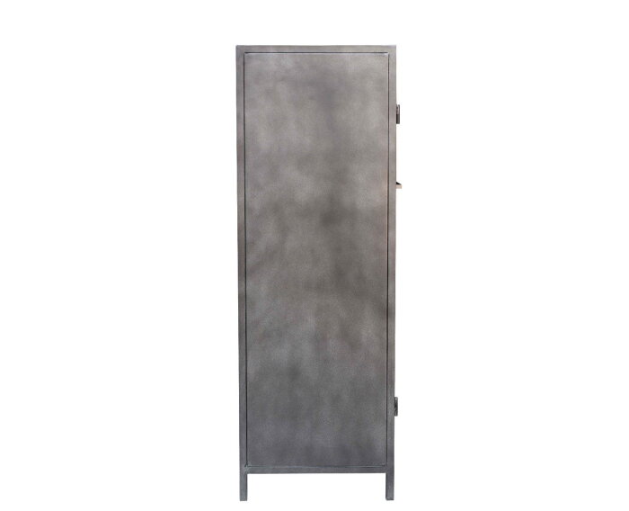 Metalen kast Rough | 2 deuren met glas (80x40x120 cm) | Slechts € 549 | Meubelplaats.nl